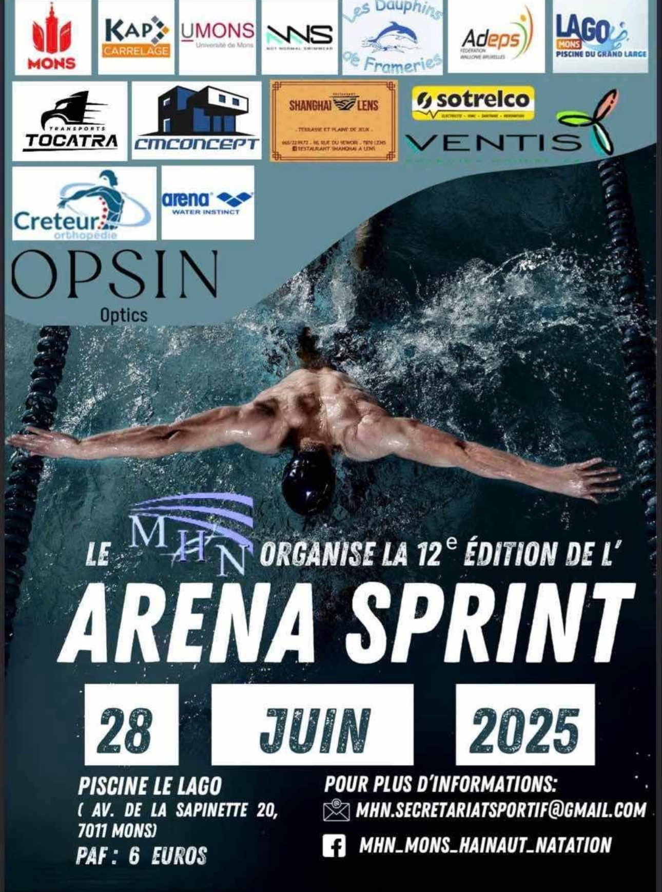 ARENA SPRINT DE MONS - ENGAGEMENTS